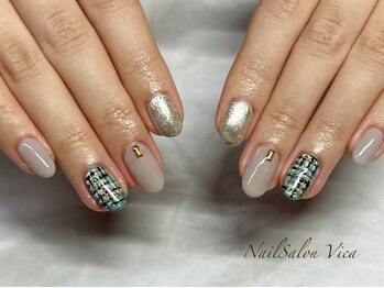 ツイードネイル♪