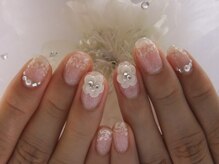 ネイルサロンミキ 横浜(MIKI)/シェル柄薔薇結婚式ウェディング