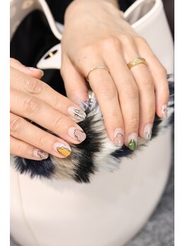 キダチ(Kidati)/大人可愛い手描きアートネイル