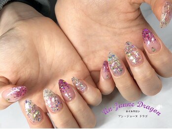アン ジョーヌドラゴ/【自爪ネイル】ピンクキラキラ