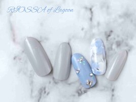 バイカラーｘ春フラワー