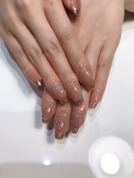 クリスタルネイルサロン(Crystal Nail)/うねうねミラーフレンチ