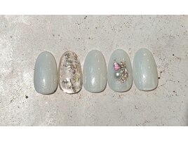 冬のキラキラネイル