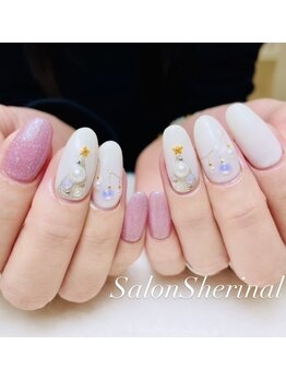 シェリナル 平岸店(Sherinal)/クリスマスぴったりネイル♪