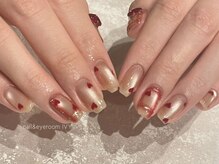 アイヴィー(IVY)/チェック柄バレンタインネイル