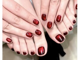 #フットマグネットネイル