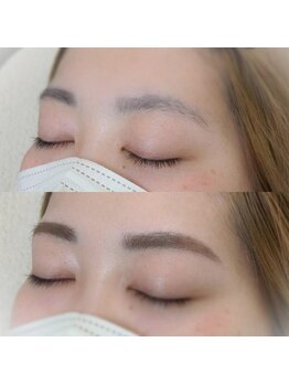 ンノン(n’non)の写真/左右差や毛量のお悩みへ一人ひとりに合った、似合わせデザイン提案☆メイクレクチャーも行います！