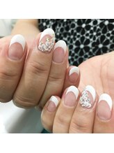 ナナズネイル 西小倉店(NANA's Nail)/フレンチ×3Dお花