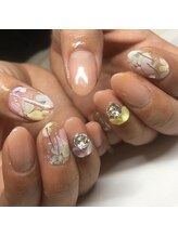 トータルサロン 白べぇーっ プラス/春ネイル