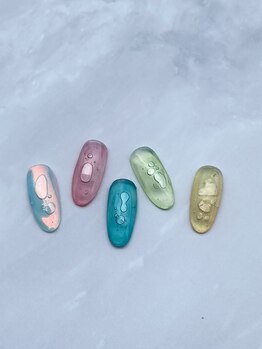 モノクローム 中泉店(Monochrome)/バブルネイル○。