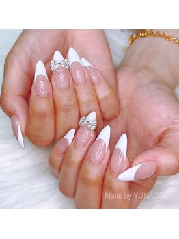 リグネイルスタジオ(Lig nail studio)/白フレンチネイル