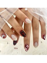 ミア(Mia)/落書きリボンネイル