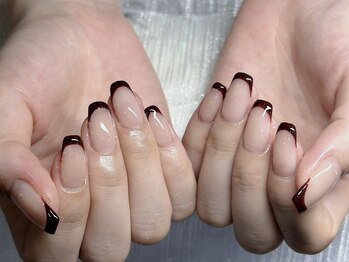 ネイルズバー 新宿店(Nails Bar)/ボルドーフレンチネイル