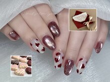 リコリス(Lycoris)/【152】バレンタインネイル