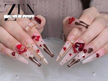 ゼン ネイル デザイン 池袋(ZEN NAIL DESIGN)/長さだしやり放題×つけ放題