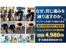 エンジョイエクササイズ整体院 武蔵新城(enjoyEXERCISE整体院)の雰囲気（自宅でできる運動や身体のケア指導（運動療法））