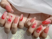 モルフォネイル(Morpho nail)/#大理石ネイル#ニュアンスネイル