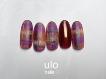 ウロネイルズ(ulo nails)/もこもこチェック柄