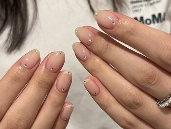 シンプルストーンネイル