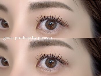 グラースプロデュース バイ ピカソ(grace produce by picasso)の写真/【大人気！似合わせラッシュリフト☆】24時間ぱちっと上がったまつ毛で、ナチュラル可愛いお目元に◎