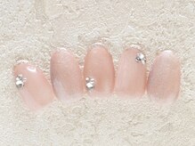 ホワイトネイル 梅田店(WHITE NAIL)/ラメフレンチ/シンプルネイル