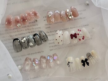 リアンスネイル ヴィヴィッド 岡山店(LianS nail ViViD)の写真/【初回オフ込み】季節毎のアートが魅力の定額コース♪何度でもご利用OKな高満足度のデザインを多数ご用意☆