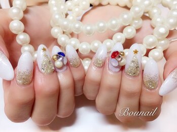 ボネール(nail ＆ eyelash Bounail)/クリスマス　ツリー　Vカット