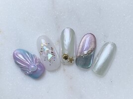 プリンセス風ネイル