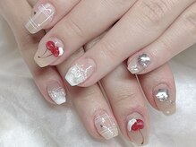 ココネイル 吉祥寺(coco.nail)/チェリー リボン バレエコア