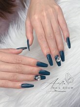 オウラネイルルーム(Aura nail room)/長さだしの2本アート