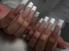 フレンチネイル+長さだし