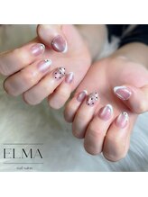 エルマネイル(ELMA nail)/春のガーリーフドットフレンチ