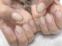 エムスラッシュアヴェダ 自由が丘(M.SLASH AVEDA)/メタリックフレンチネイル