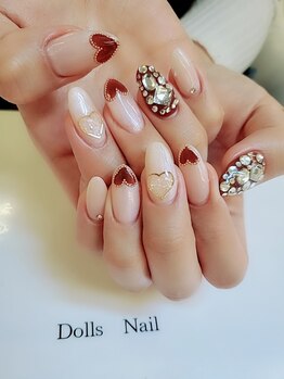 ハートネイル×埋め尽くし