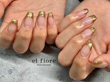 エルフィオーレ ネイルアンドアイラッシュ 高田店(el fiore)/ミラーフレンチ
