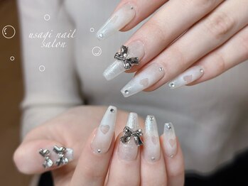 ウサギネイル 新大久保店(usagi nail)/リボンネイル