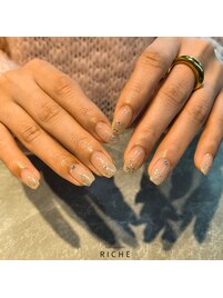 冬の大人ラメネイル