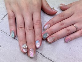 ふんわりマグネットネイル