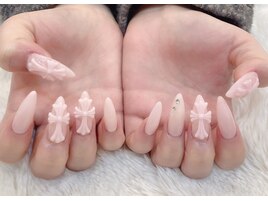 春カラークロスネイル