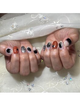 ティアリス(NAIL SALON TIARIS)/こっくり秋カラーニュアンス