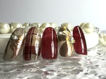 リュールネイル(lueur nail)/大人チェックネイル