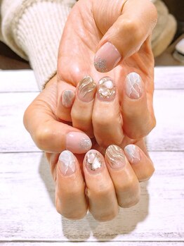 ネイルアルケー(Nail ARCHE)/メタリック×うねうね