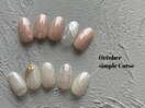 【nail】10月|定額simpleコース