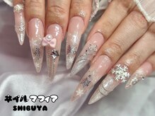 ネイルマフィア 渋谷(NAIL MAFIA)/雪ネイル/マグネットネイル