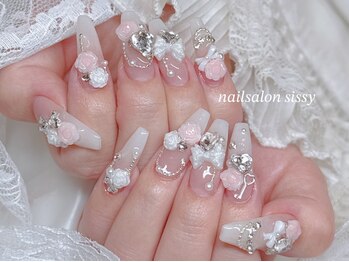 シシー 心斎橋店(sissy)の写真/カラー・パーツ多数ご用意☆お気に入りが沢山詰まった史上最高の指先に♪