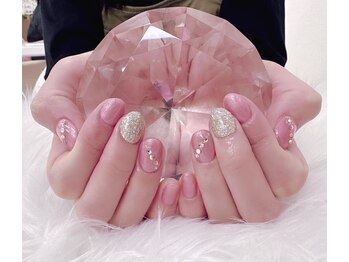 スターネイル(STAR NAIL)/114番☆ななめストーンネイル