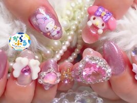 お客様オーダーゆめかわ痛ネイル