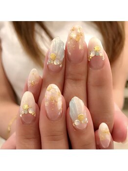 ネイルサロンクリアヴィラ(nail salon clear villa)/シェルネイル×鱗ネイル