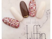 ネイルサロン ティフィン(tiffin)/きれいめツィードネイル