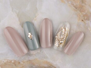 ネイルプラザ 河原町OPA店(NAIL PLAZA)/クリアニュアンスネイル